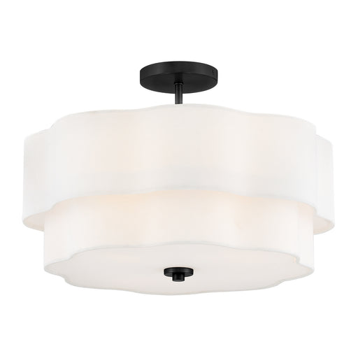 Gwen LED Semi-Flush Mount Black
