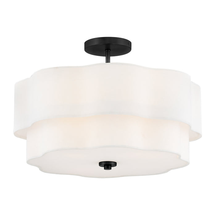 Hinkley - 47733BK - LED Semi-Flush Mount - Gwen - Black