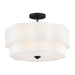 Hinkley - 47733BK - LED Semi-Flush Mount - Gwen - Black