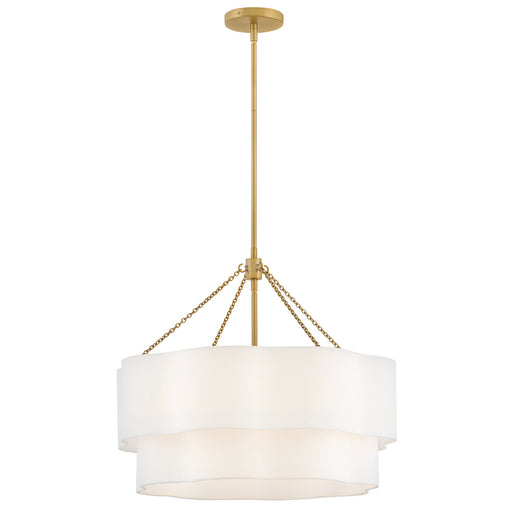 Gwen LED Chandelier Lacquered Brass