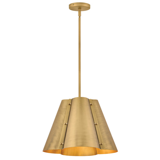 Bowman LED Pendant Heritage Brass