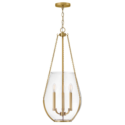 Farrin LED Pendant Lacquered Brass