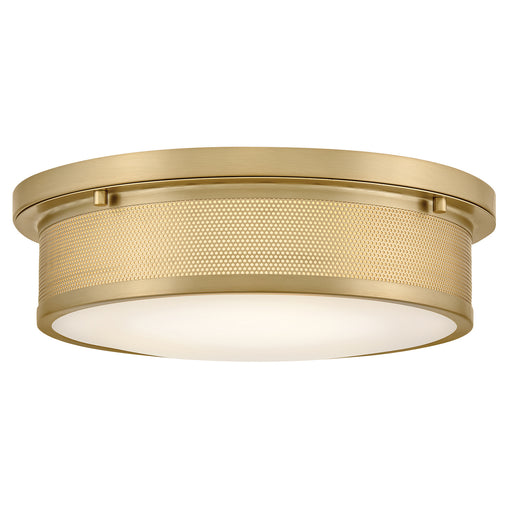 Pierce LED Flush Mount Lacquered Brass