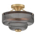 Hinkley - 48571LCB-SM - LED Semi-Flush Mount - Adella - Lacquered Brass