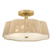 Hinkley - 48583LCB - LED Semi-Flush Mount - Sasha - Lacquered Brass