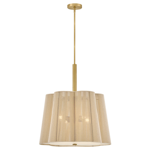 Sasha LED Chandelier Lacquered Brass