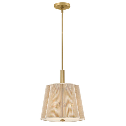Sasha LED Pendant Lacquered Brass