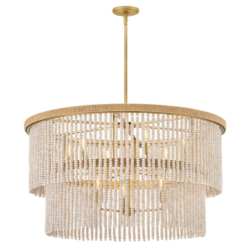 Indra LED Chandelier Lacquered Brass