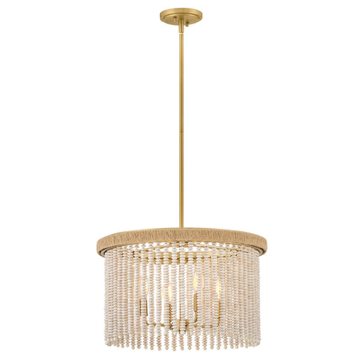 Indra LED Convertible Semi-Flush Mount Lacquered Brass