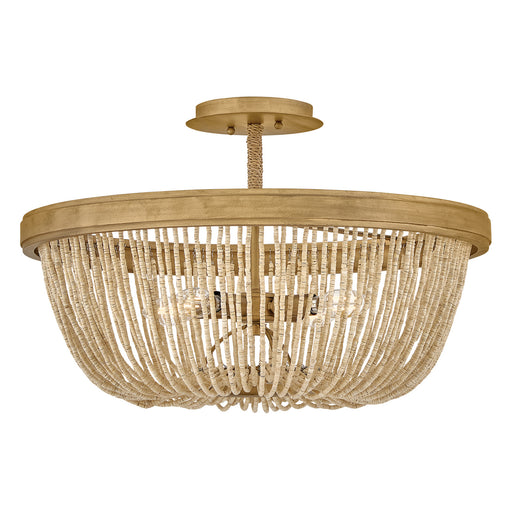 Tula LED Semi-Flush Mount Burnished Gold