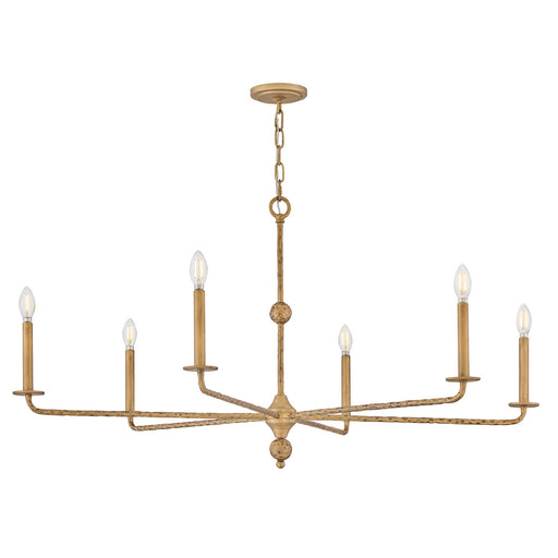 Ansel LED Chandelier Burnished Gold