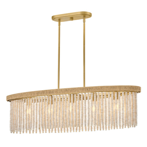 Indra LED Linear Pendant Lacquered Brass