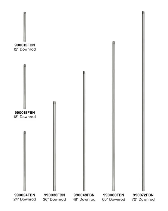 Hinkley - 990018FBN - Downrod - 18" Downrod - Brushed Nickel