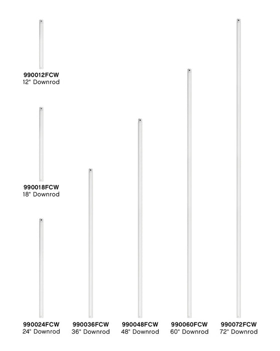 Hinkley - 990018FCW - Downrod - 18" Downrod - Chalk White