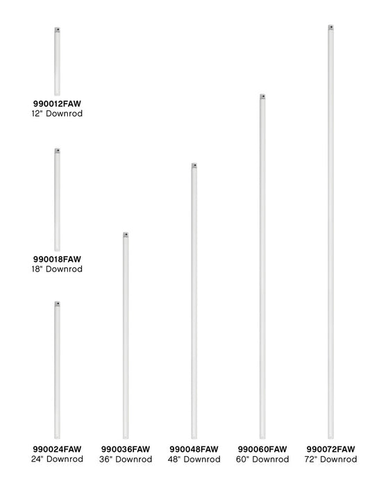 Hinkley - 990048FAW - Downrod - 48" Downrod - Appliance White