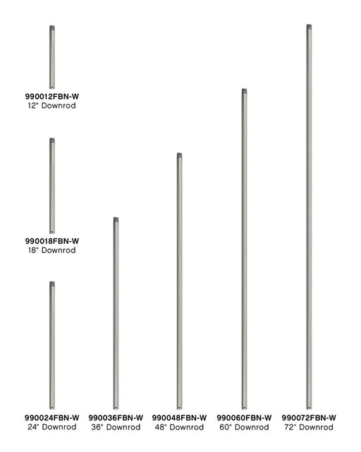 Hinkley - 990048FBN-W - Downrod - 48" Downrod - Brushed Nickel