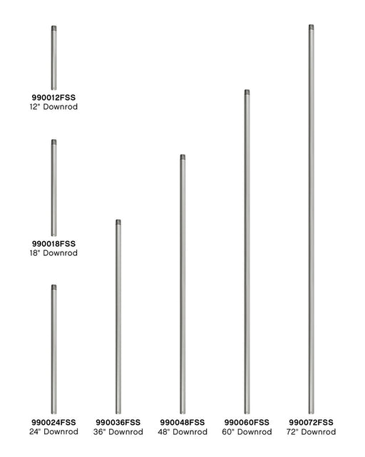 Hinkley - 990072FSS - Downrod - 72" Downrod - Satin Steel