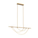 Alora - LP317448VB-UNV - LED Linear Pendant - Aryas - Vintage Brass