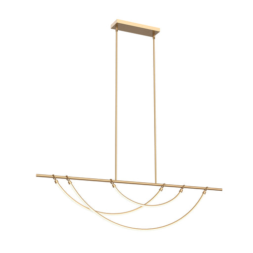 Aryas LED Linear Pendant Vintage Brass