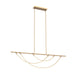Alora - LP317460VB-UNV-010 - LED Linear Pendant - Aryas - Vintage Brass