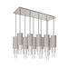 Alora - MP502204BNCR-10 - LED Pendant - Bordeaux - Brushed Nickel/Clear Ribbed Glass