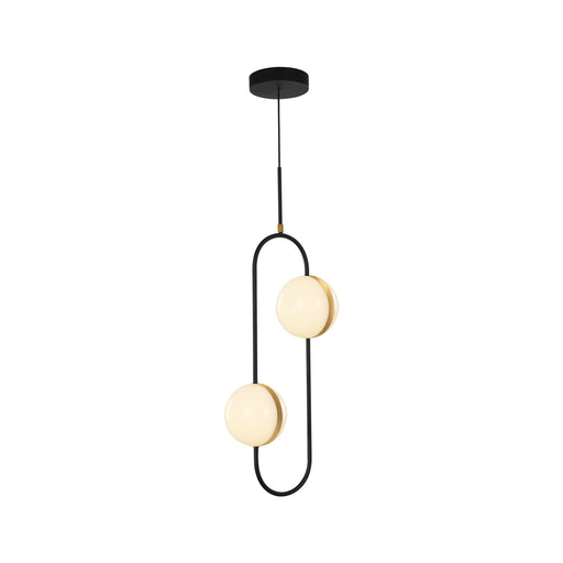 Alora - PD302002MBBG-UNV - LED Pendant - Tagliato - Matte Black/Brushed Gold