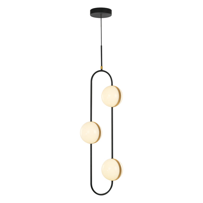 Alora - PD302003MBBG-UNV - LED Pendant - Tagliato - Matte Black/Brushed Gold