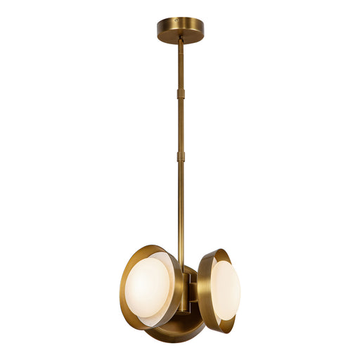 Alora - PD320313VB-UNV - LED Pendant - Alonso - Vintage Brass
