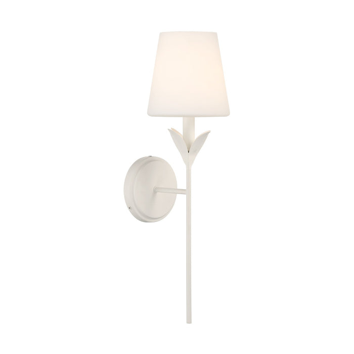 Crystorama - 531-OP-MT - One Light Wall Sconce - Broche - Matte White