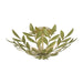 Crystorama - 560-CT - Four Light Semi Flush Mount - Broche - Champagne Green Tea