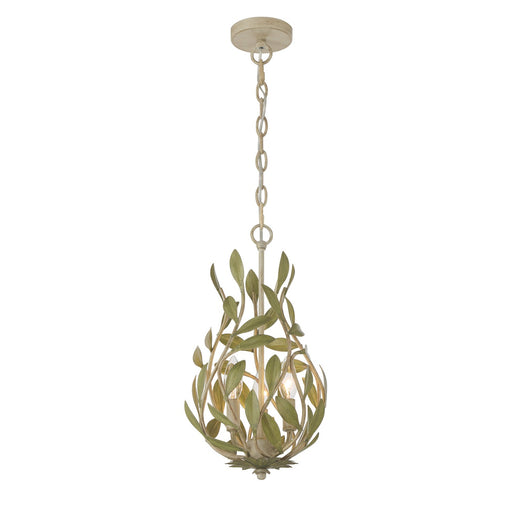 Crystorama - 565-CT - Three Light Chandelier - Broche - Champagne Green Tea