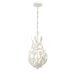 Crystorama - 565-MT - Three Light Chandelier - Broche - Matte White