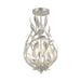 Crystorama - 565-SA_CEILING - Three Light Semi Flush Mount - Broche - Antique Silver