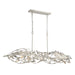 Crystorama - 567-SA - Six Light Linear Chandelier - Broche - Antique Silver