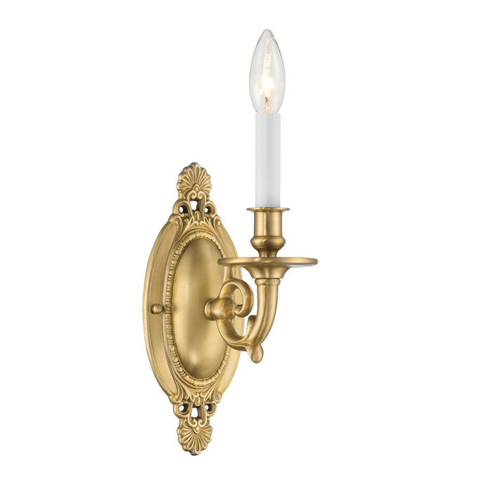 Crystorama - 621-AG - One Light Wall Sconce - Milford - Aged Brass
