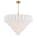Crystorama - ADD-327-AG-WH - 28 Light Chandelier - Addis - Aged Brass