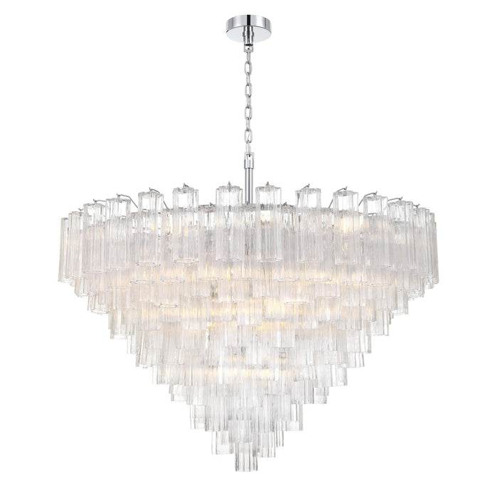 Crystorama - ADD-327-CH-CL - 28 Light Chandelier - Addis - Polished Chrome