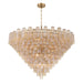 Crystorama - ADD-329-AG-AM - 40 Light Chandelier - Addis - Aged Brass