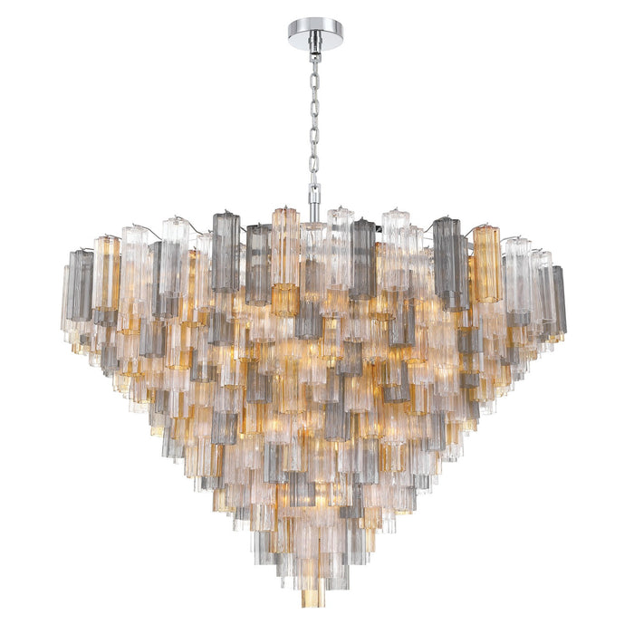 Crystorama - ADD-329-CH-AU - 40 Light Chandelier - Addis - Polished Chrome