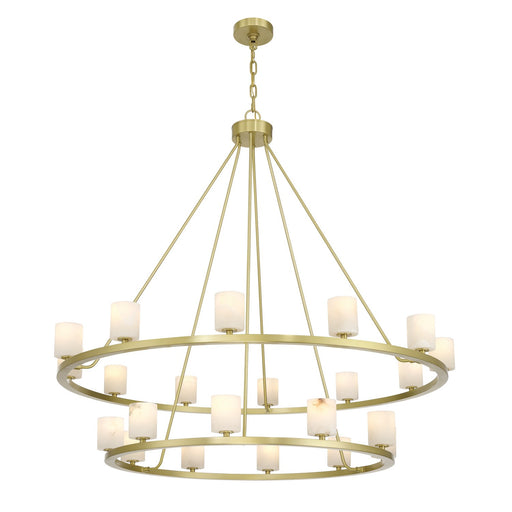 Aragon LED Chandelier Soft Brass