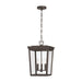 Crystorama - BEL-A8065-TZ - Three Light Outdoor Pendant - Belmont - Twilight Bronze