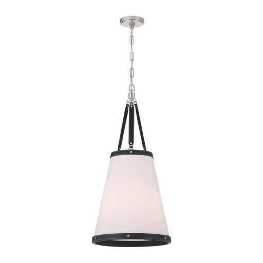 Crystorama - CAL-2404-PN - Three Light Pendant - Callahan - Polished Nickel