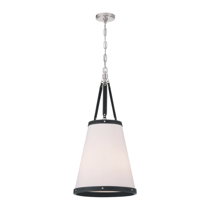 Crystorama - CAL-2404-PN - Three Light Pendant - Callahan - Polished Nickel