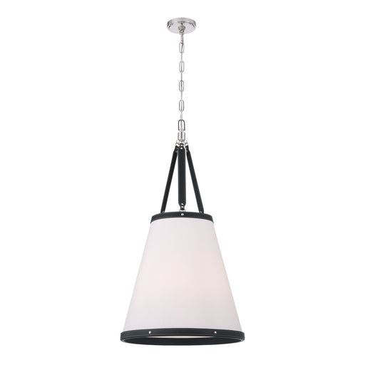 Crystorama - CAL-2405-PN - Four Light Pendant - Callahan - Polished Nickel