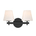 Crystorama - COL-202-BK - Two Light Wall Sconce - Colton - Black