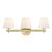 Crystorama - COL-203-VG - Three Light Bath - Colton - Vibrant Gold