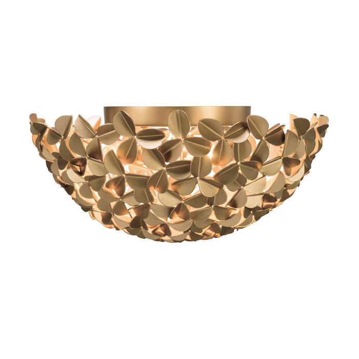 Crystorama - COR-7100-SG - Three Light Flush Mount - Cora - Soft Gold