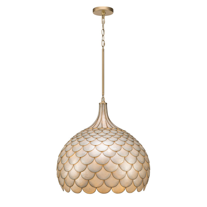 Crystorama - DRB-7005-SG - Five Light Pendant - Darby - Soft Gold