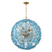 Crystorama - ESM-4009-AG-BL - 12 Light Chandelier - Esme - Aged Brass