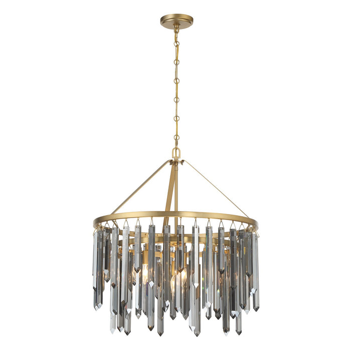 Crystorama - GEM-7004-MG-SS - Seven Light Chandelier - Gemma - Modern Gold